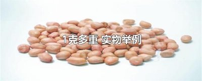 ​1克多重 实物举例
