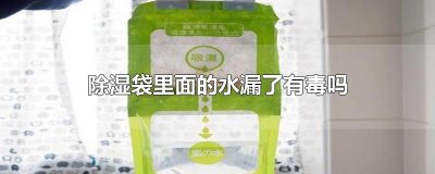 ​除湿袋里面的水漏了有毒吗