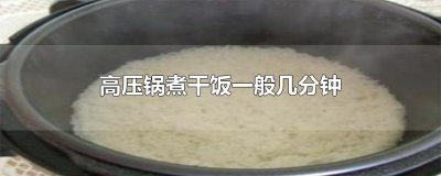 ​高压锅煮干饭一般几分钟