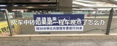 ​火车中转如果第一程车晚点了怎么办
