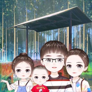 ​2020最受欢迎的一家三口 一家四口  一家五口全家福手绘头像