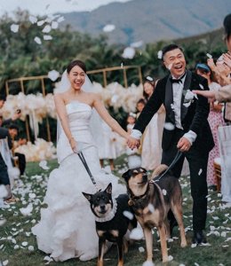 ​黄心颖晒婚礼照！老公紧抱笑意盈盈，欲赶早生娃领2万生育金